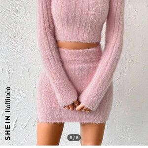 SHEIN Pink Mini Pencil Skirt Set for Casual Night Out